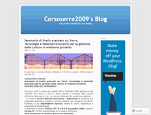 Tablet Screenshot of corsoserre2009.wordpress.com