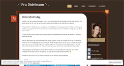 Desktop Screenshot of didriksson.wordpress.com