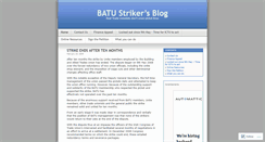 Desktop Screenshot of batustrikers.wordpress.com