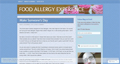 Desktop Screenshot of foodallergyexperience.wordpress.com