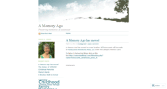 Desktop Screenshot of amemoryago.wordpress.com