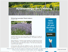 Tablet Screenshot of mylavendergarden.wordpress.com