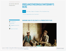 Tablet Screenshot of freelancetheconsultantsdiary.wordpress.com