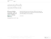 Tablet Screenshot of essayhub.wordpress.com
