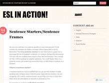 Tablet Screenshot of eslinaction.wordpress.com