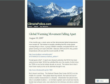 Tablet Screenshot of climatepolice.wordpress.com