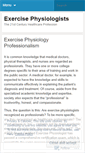 Mobile Screenshot of exercisephysiologists.wordpress.com