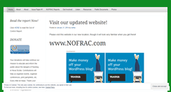 Desktop Screenshot of nofrac.wordpress.com
