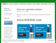 Tablet Screenshot of nofrac.wordpress.com