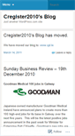Mobile Screenshot of cregister2010.wordpress.com