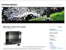 Tablet Screenshot of bosewaveplayer.wordpress.com