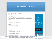 Tablet Screenshot of farmvilleaddicts.wordpress.com