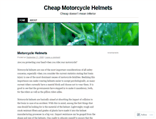 Tablet Screenshot of cheapmotorcyclehelmets.wordpress.com