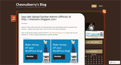 Desktop Screenshot of chesnutberry.wordpress.com