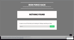 Desktop Screenshot of ironforcehack.wordpress.com
