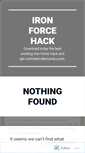 Mobile Screenshot of ironforcehack.wordpress.com