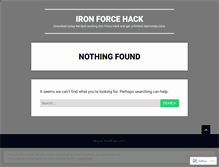 Tablet Screenshot of ironforcehack.wordpress.com