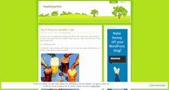 Desktop Screenshot of healthyjunkie.wordpress.com