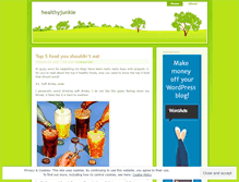 Tablet Screenshot of healthyjunkie.wordpress.com