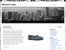 Tablet Screenshot of marissasstyle.wordpress.com