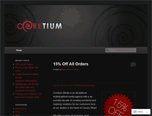 Tablet Screenshot of coretium.wordpress.com
