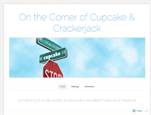 Tablet Screenshot of cupcakeandcrackerjack.wordpress.com