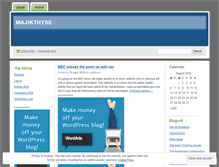 Tablet Screenshot of majikthyse.wordpress.com