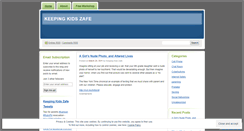Desktop Screenshot of keepingkidszafe.wordpress.com