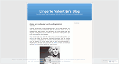 Desktop Screenshot of lingerievalentijn.wordpress.com