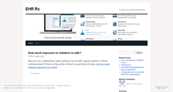 Desktop Screenshot of ehrrx.wordpress.com
