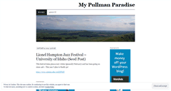 Desktop Screenshot of mypullmanparadise.wordpress.com