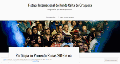Desktop Screenshot of festivaldeortigueira.wordpress.com