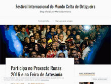 Tablet Screenshot of festivaldeortigueira.wordpress.com