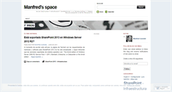 Desktop Screenshot of manfredguendel.wordpress.com