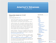 Tablet Screenshot of americasvolcanoes.wordpress.com