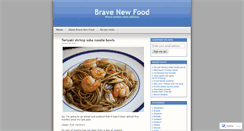Desktop Screenshot of bravenewfood.wordpress.com
