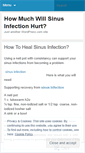 Mobile Screenshot of healing4sinusinfection.wordpress.com