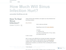 Tablet Screenshot of healing4sinusinfection.wordpress.com