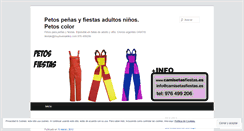 Desktop Screenshot of petospenasfiestas.wordpress.com