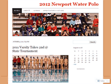 Tablet Screenshot of newportwaterpolo.wordpress.com