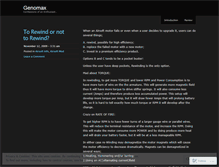 Tablet Screenshot of genomax.wordpress.com