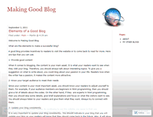 Tablet Screenshot of makinggoodblog.wordpress.com