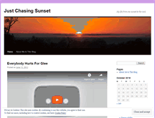 Tablet Screenshot of justchasingsunset.wordpress.com