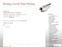 Tablet Screenshot of havingalovelytimewriting.wordpress.com