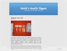 Tablet Screenshot of liveheidi.wordpress.com