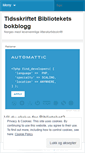 Mobile Screenshot of biblioteketsblogg.wordpress.com