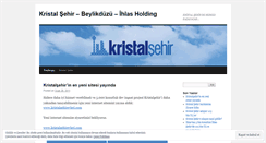 Desktop Screenshot of kristalsehir.wordpress.com