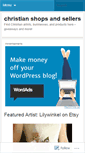 Mobile Screenshot of christianmarketplace.wordpress.com