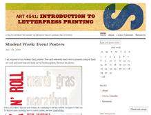 Tablet Screenshot of lsuletterpress.wordpress.com