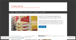 Desktop Screenshot of 5littledevil.wordpress.com